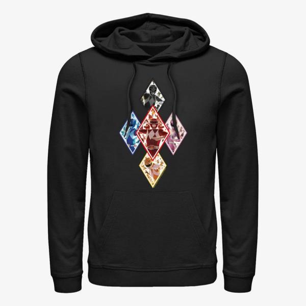 Queens Hasbro Vault Power Rangers - The Team In Diamonds Unisex Hoodie Black