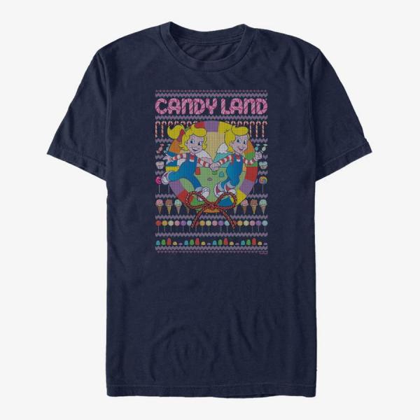 Tričko Merch Hasbro Vault Candy Land - Candy Land Sweater Unisex T-Shirt Navy Blue L
