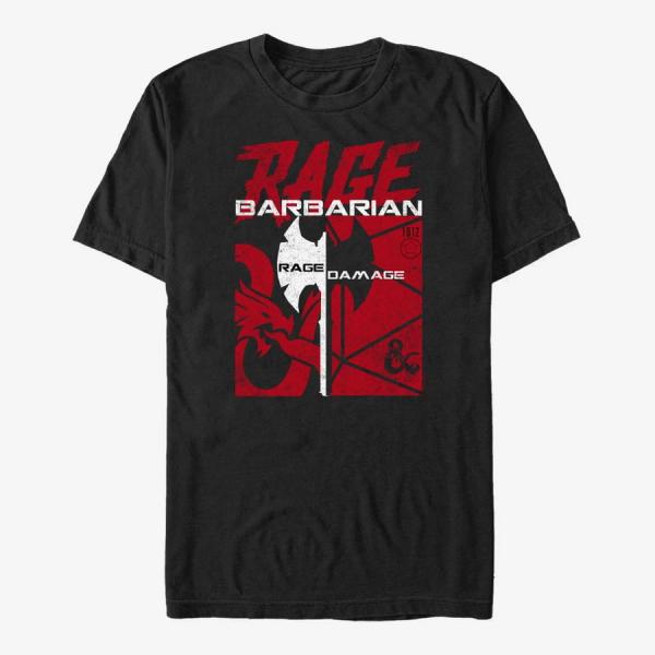 Queens Dungeons & Dragons - Barbarian Class Solids Unisex T-Shirt Black