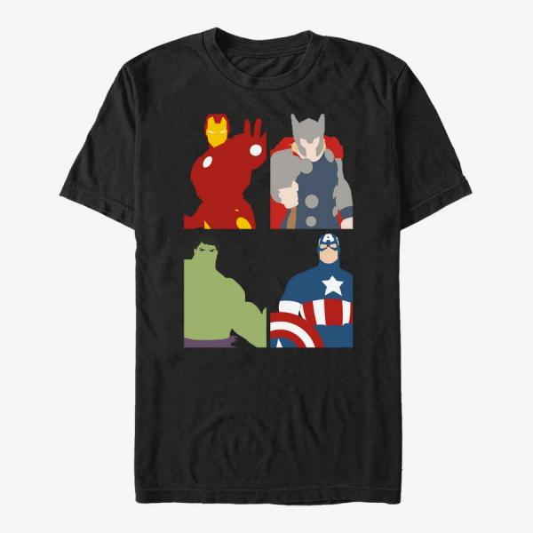 Queens Marvel Avengers Classic - Block Party Unisex T-Shirt Black