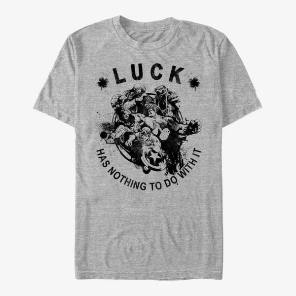 Queens Marvel Avengers Classic - Avengers No Luck Just Skill Unisex T-Shirt Heather Grey