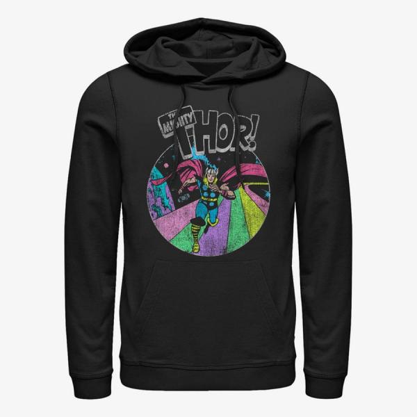 Queens Marvel Avengers Classic - Grunge Thor Unisex Hoodie Black