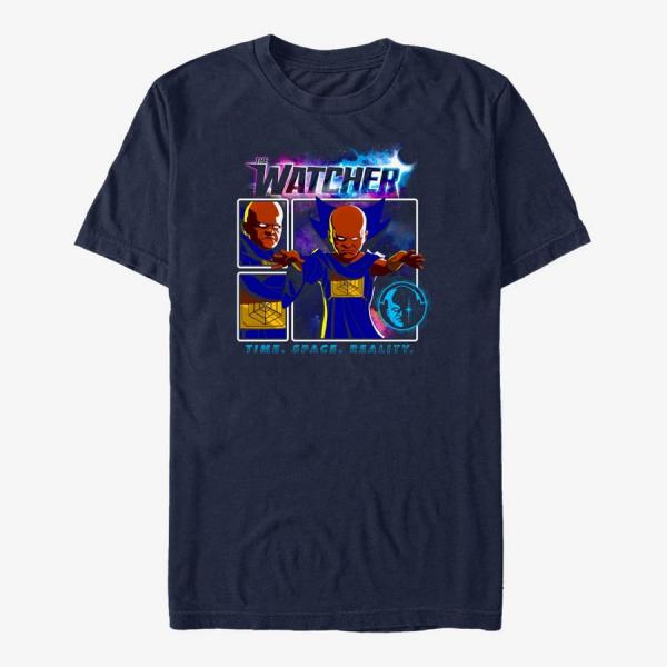 Queens Marvel What If...? - Watcher Panel Unisex T-Shirt Navy Blue
