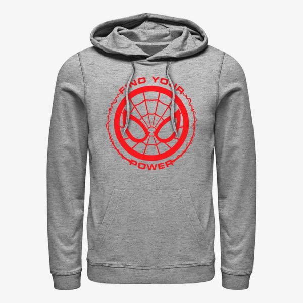 Queens Marvel Spider-Man Classic - Spider Power Unisex Hoodie Heather Grey