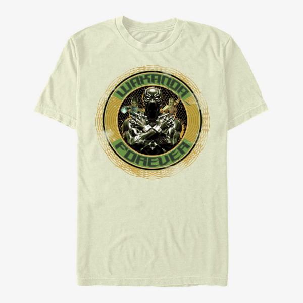 Tričko Merch Marvel Avengers Classic - Wakanda Circles Unisex T-Shirt Natural L