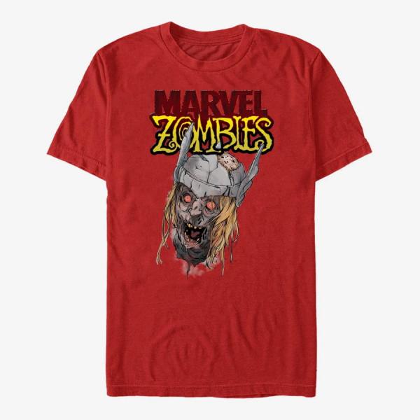 Tričko Merch Marvel - Head of Thor Unisex T-Shirt Red XL