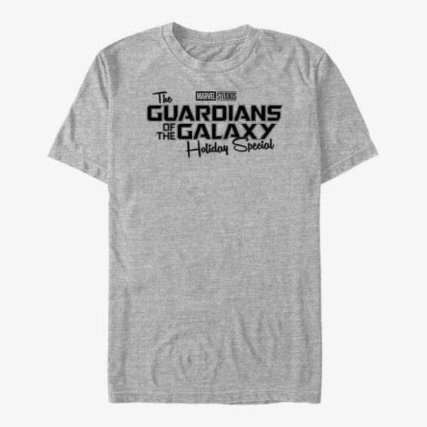 Tričko Merch Marvel The Guardians of the Galaxy Holiday Special - One Color Logo Unisex T-Shirt Heather Grey S