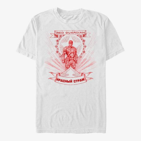 Queens Marvel Black Widow: Movie - Guardian of Red Unisex T-Shirt White