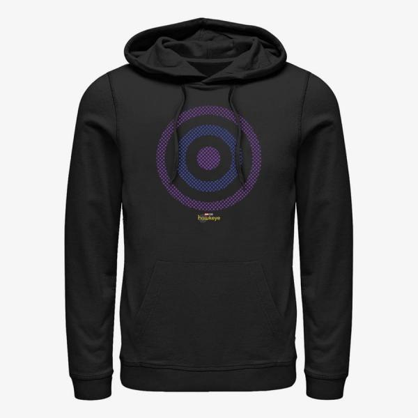 Queens Marvel Hawkeye - Bullseye Icon Unisex Hoodie Black