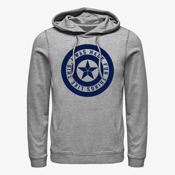 Mikina Merch Marvel Avengers: Endgame - Shield Inspiration Unisex Hoodie Heather Grey S