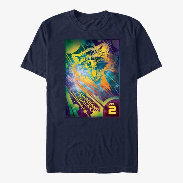 Tričko Merch Marvel GOTG 2 - Space Lord Unisex T-Shirt Navy Blue XXL