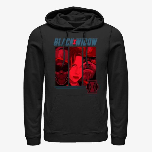 Mikina Merch Marvel Black Widow: Movie - Three Shot Unisex Hoodie Black S