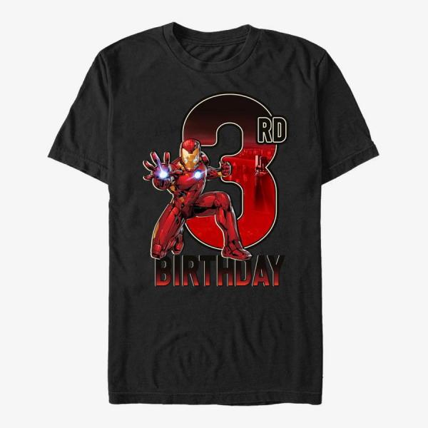 Tričko Merch Marvel Avengers Classic - Ironman 3rd Bday Unisex T-Shirt Black L