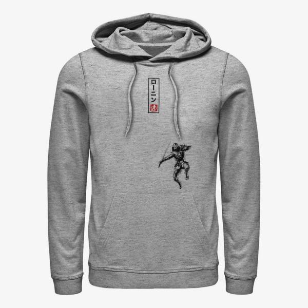 Queens Marvel Avengers: Endgame - Ronin Inkblock Unisex Hoodie Heather Grey