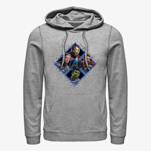 Mikina Merch Marvel Avengers: Endgame - Square Box Unisex Hoodie Heather Grey XL