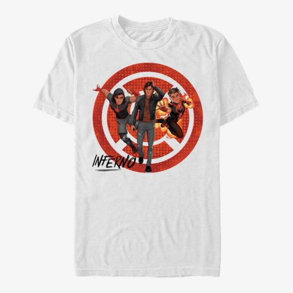Tričko Merch Marvel - Inferno Costumes Unisex T-Shirt White L