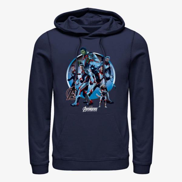 Mikina Merch Marvel Avengers: Endgame - Endgamers Unite Unisex Hoodie Navy Blue M