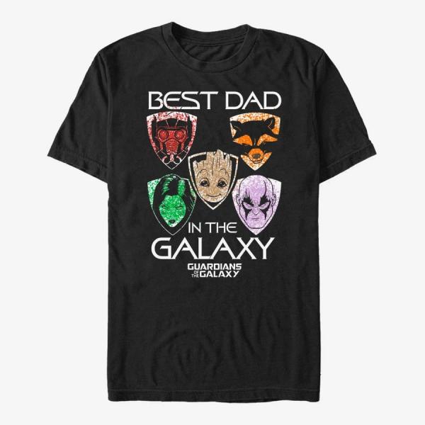 Tričko Merch Marvel GOTG 2 - Guardians2 logo Unisex T-Shirt Black XXXL