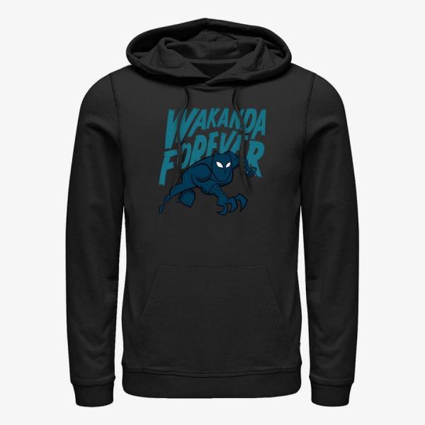 Mikina Merch Marvel Classic - Wakanda Saturday Morning Unisex Hoodie Black XL