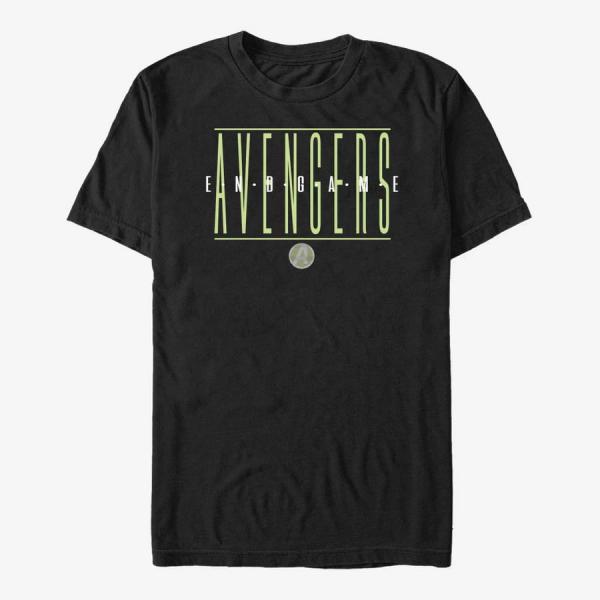 Queens Marvel Avengers - Strikethrough Text - GREEN INK Unisex T-Shirt Black
