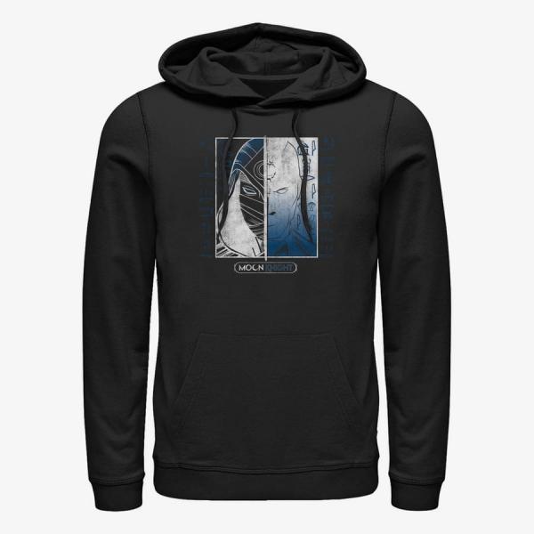 Mikina Merch Marvel Moon Knight - MOON KNIGHT SPLIT Unisex Hoodie Black S