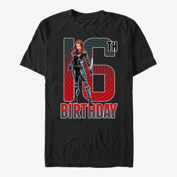 Queens Marvel Avengers Classic - Black Widow 16th Bday Unisex T-Shirt Black