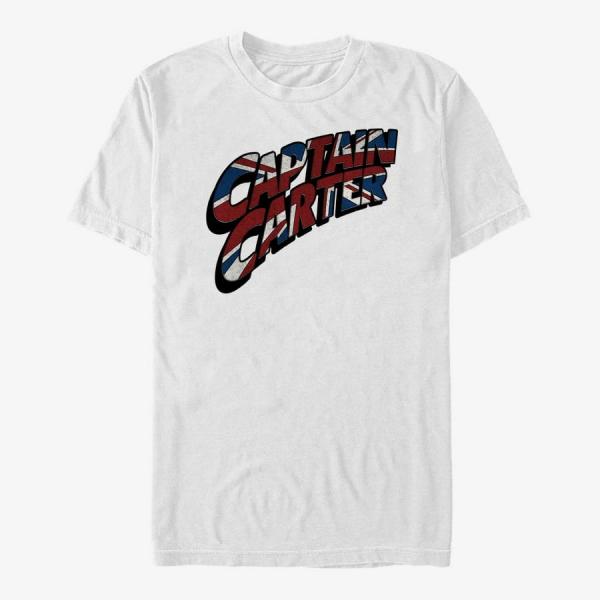 Tričko Merch Marvel What If...? - Carter Logo Unisex T-Shirt White L