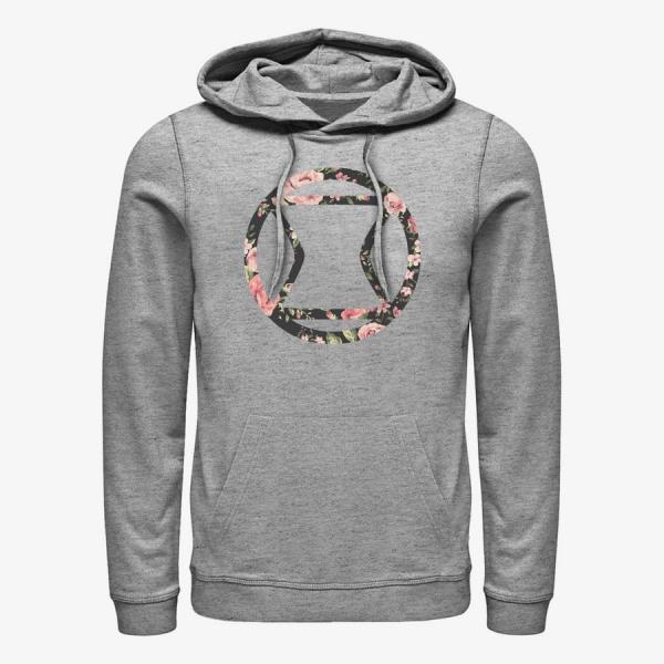 Queens Marvel Avengers Classic - Widow Rose Unisex Hoodie Heather Grey