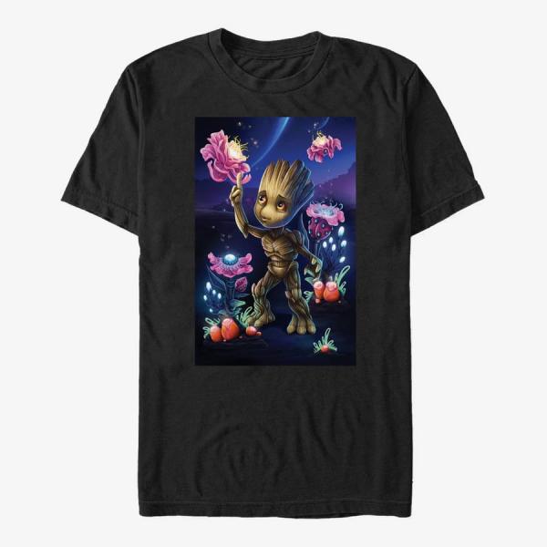 Tričko Merch Marvel Guardians Of The Galaxy Classic - GROOT PLANTS Unisex T-Shirt Black XXL