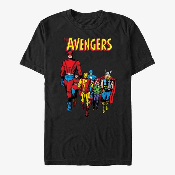 Tričko Merch Marvel Avengers Classic - OG Avegngers Unisex T-Shirt Black L