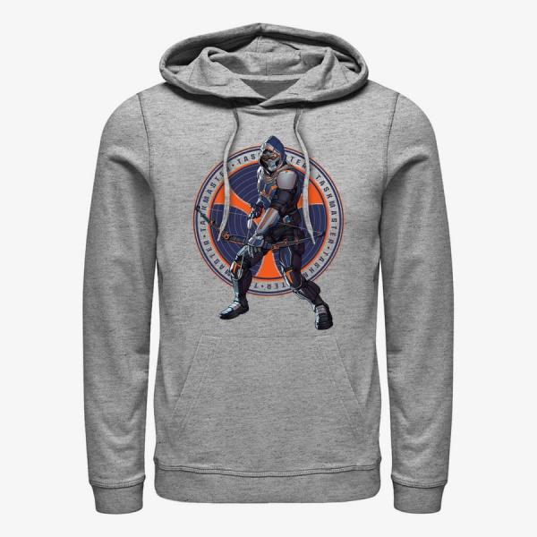 Queens Marvel Black Widow: Movie - TaskMaster Circle Unisex Hoodie Heather Grey