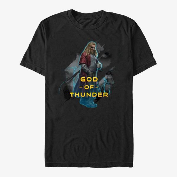 Tričko Merch Marvel Avengers: Endgame - Lord of Thunder Unisex T-Shirt Black S