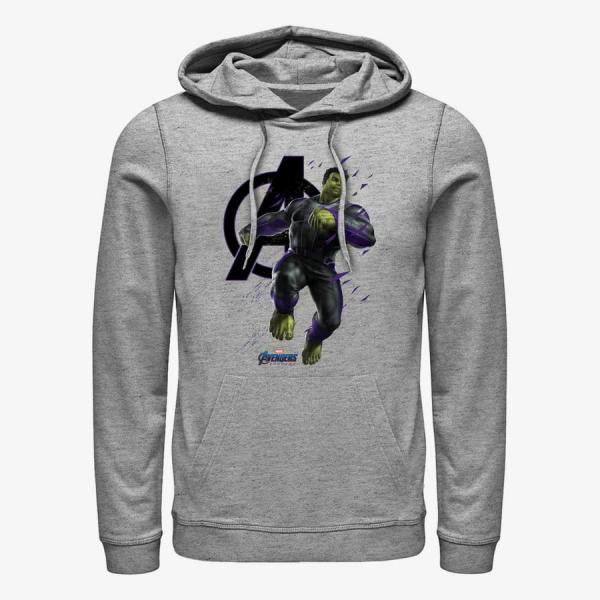Mikina Merch Marvel Avengers: Endgame - Hulk Particles Unisex Hoodie Heather Grey L