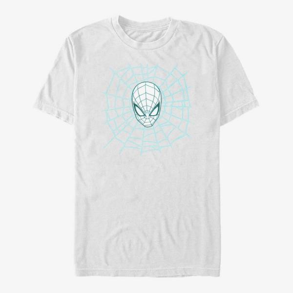 Queens Marvel Spider-Man Classic - Head Sketch Unisex T-Shirt White