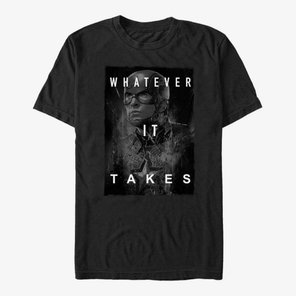 Queens Marvel Avengers: Endgame - Darken Cap Unisex T-Shirt Black