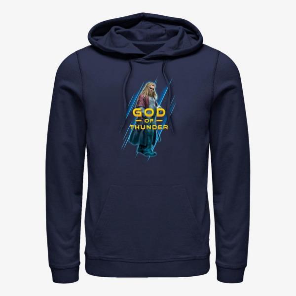 Queens Marvel Avengers: Endgame - God of Thunders Unisex Hoodie Navy Blue