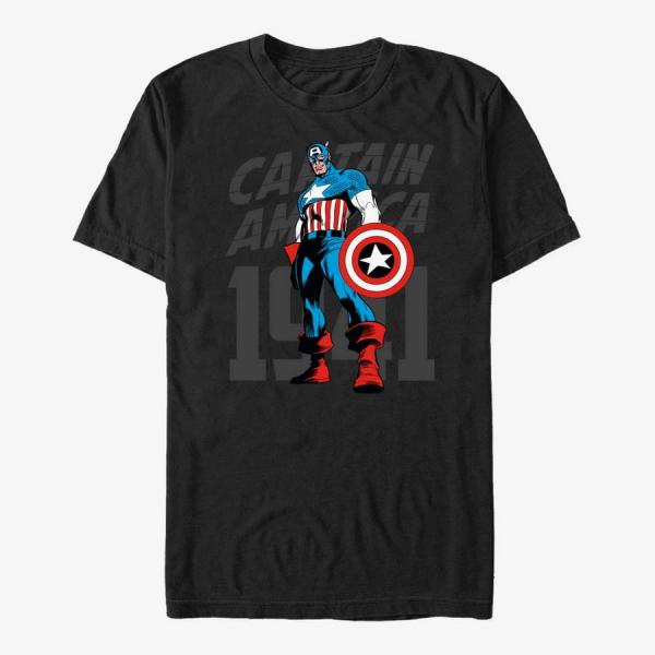 Tričko Merch Marvel Avengers Classic - Decades Cap Unisex T-Shirt Black XL