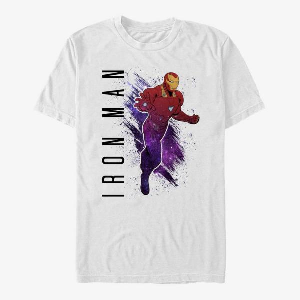 Tričko Merch Marvel Avengers: Endgame - Iron Man Painted Unisex T-Shirt White L