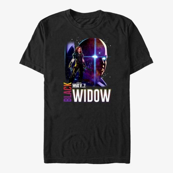 Tričko Merch Marvel What If...? - Watcher Black Widow Unisex T-Shirt Black XXL
