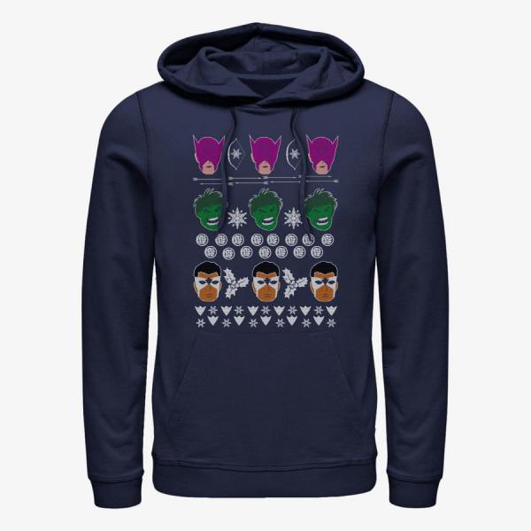 Queens Marvel Avengers Classic - Avengers Sweater Unisex Hoodie Navy Blue