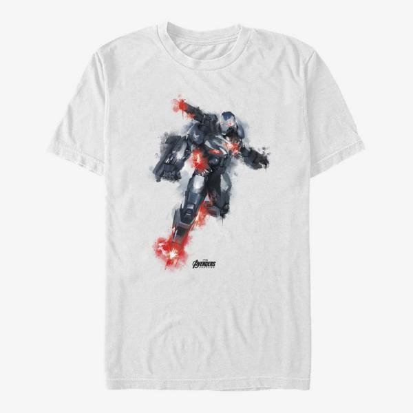 Queens Marvel Avengers: Endgame - War Machine Paint Unisex T-Shirt White