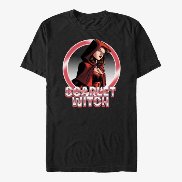 Queens Marvel Avengers Classic - Scarlet Circles Unisex T-Shirt Black