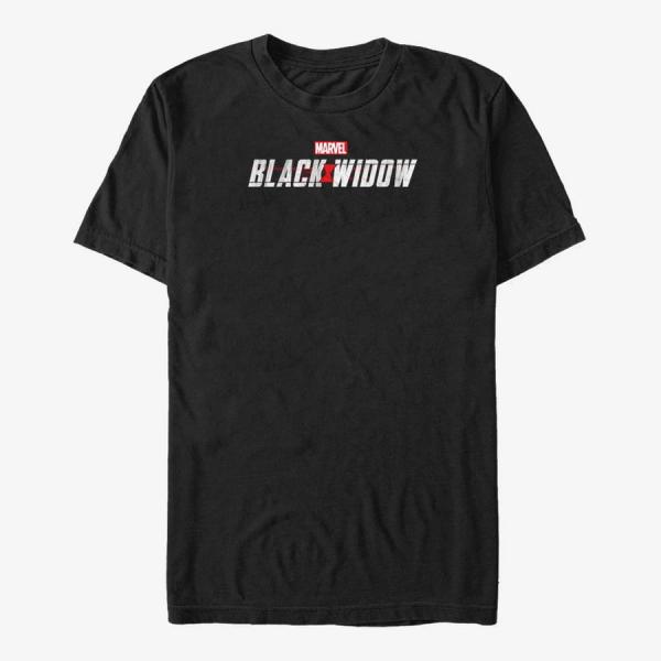 Tričko Merch Marvel Black Widow: Movie - Black Widow Logo Unisex T-Shirt Black M