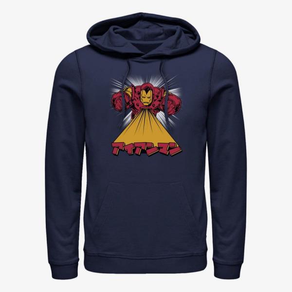 Mikina Merch Marvel Avengers Classic - AIANMAN Unisex Hoodie Navy Blue XL