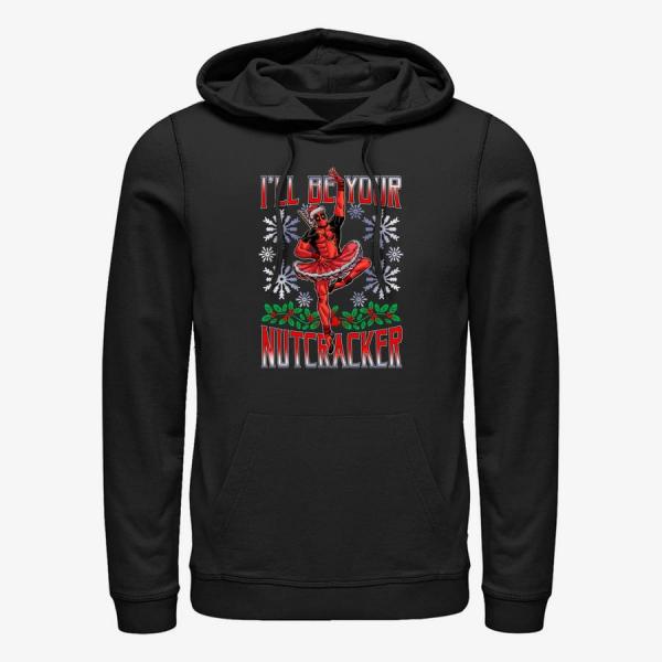Queens Marvel Deadpool - Deadpool Nutcracker Unisex Hoodie Black