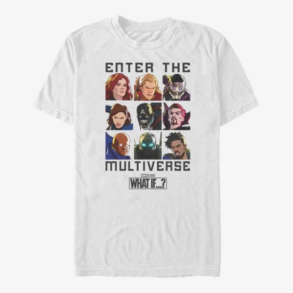 Queens Marvel What If...? - Enter The Multiverse Unisex T-Shirt White