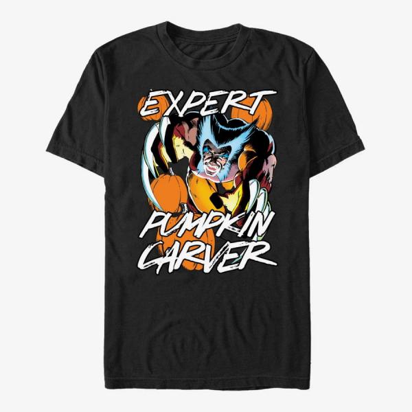 Tričko Merch Marvel X-Men - Pumpkin Carver Unisex T-Shirt Black S