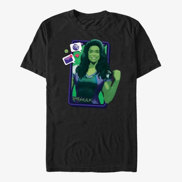 Tričko Merch Marvel She-Hulk: Attorney At Law - She Hulk Palm Trees Unisex T-Shirt Black S