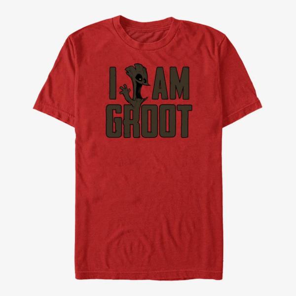 Tričko Merch Marvel GOTG 2 - Guardians Line Up Unisex T-Shirt Red S