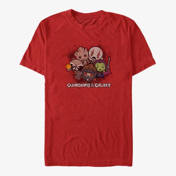 Queens Marvel GOTG Classic - Furry Bite Unisex T-Shirt Red